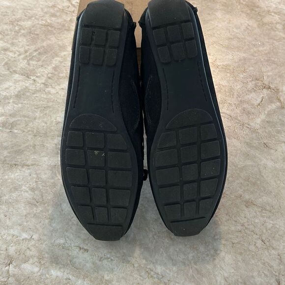 Clarks Black Suede Driving Loafers - Picture 5 of 7